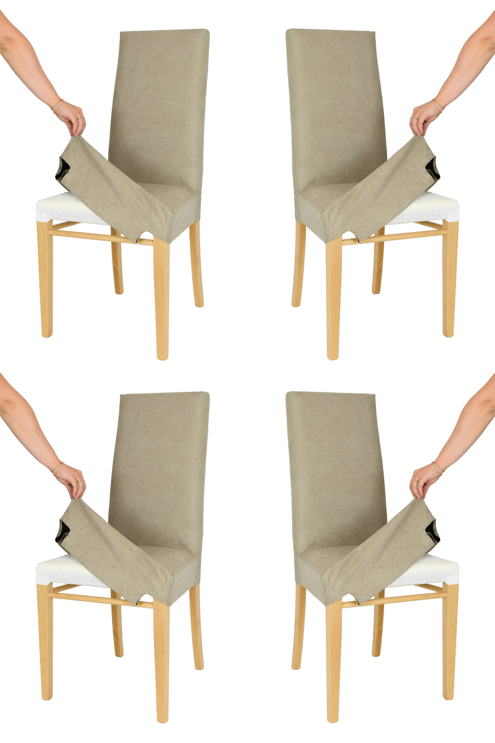 Rovere/Camoscio NEW/Set 4 Sedie