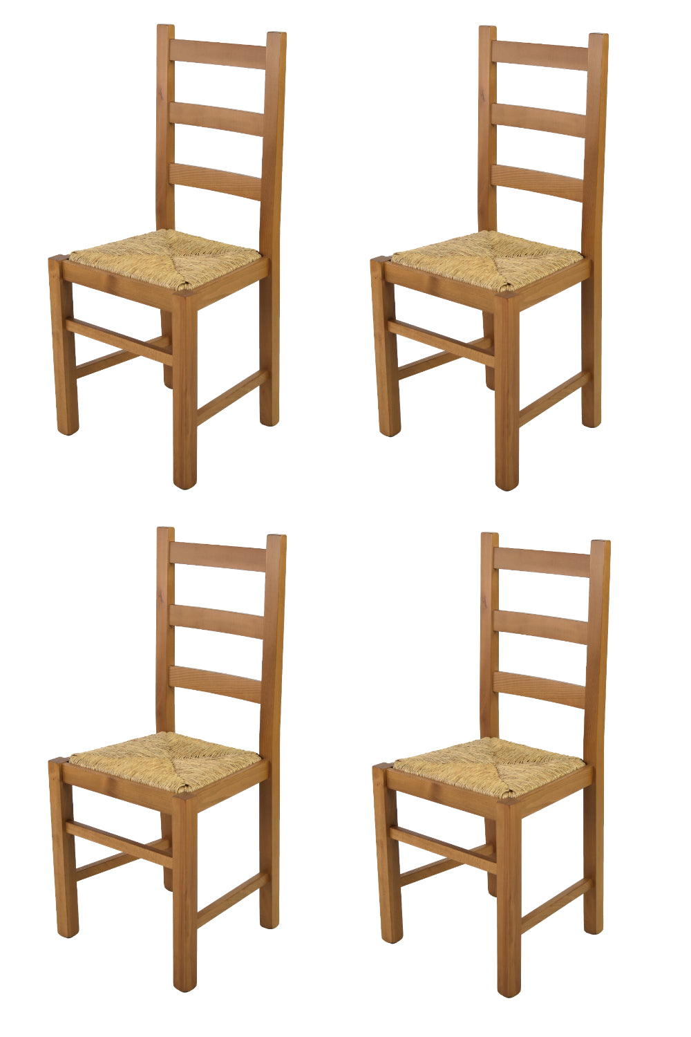 Rovere/Set 4 sedie