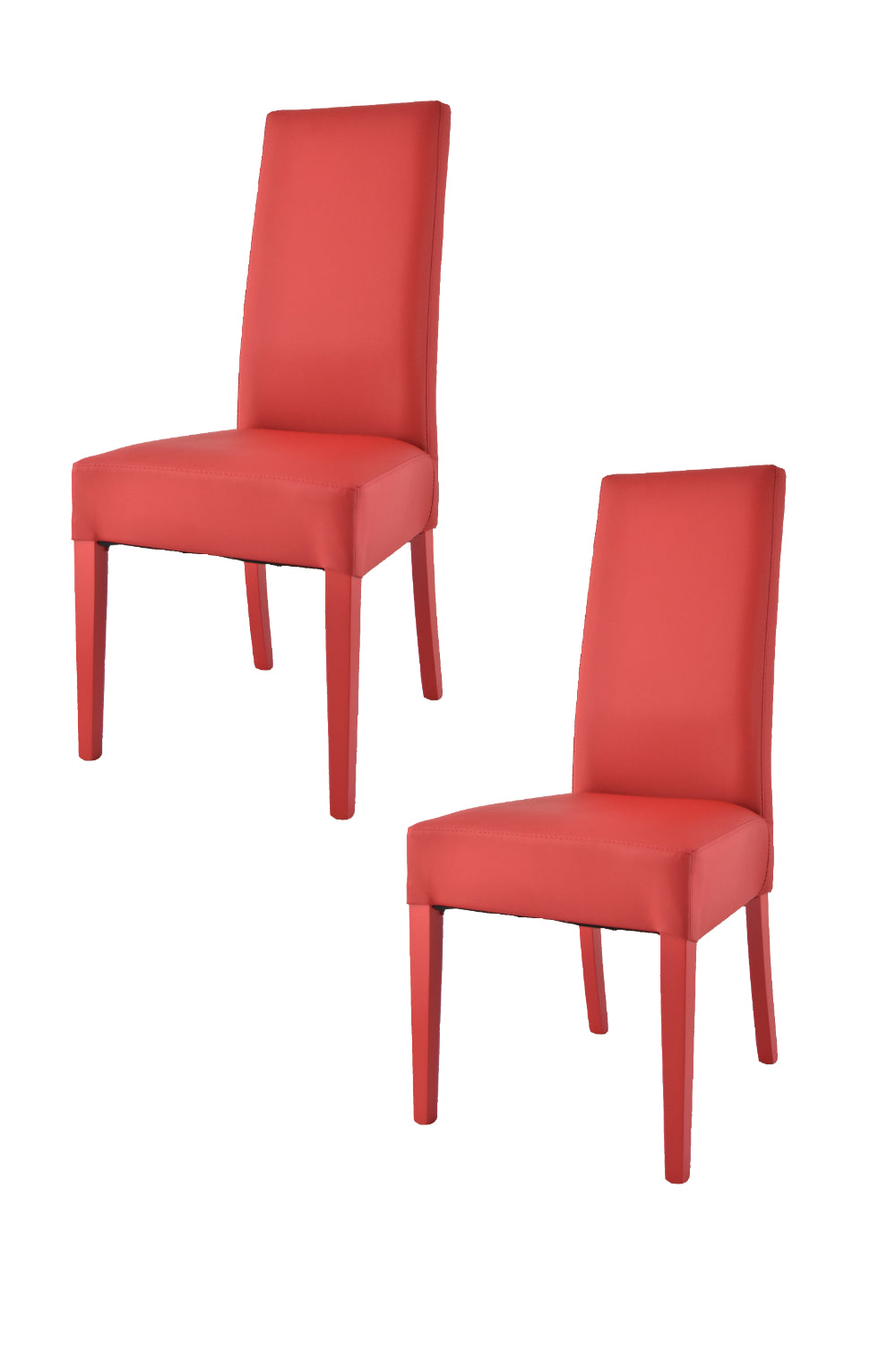 Rosso/Set 2 Sedie