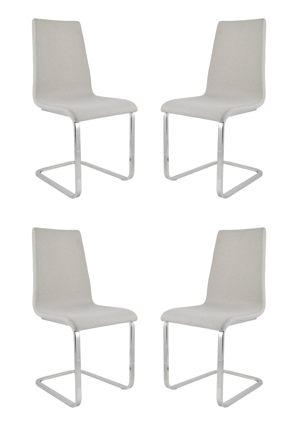 Grigio Perla/Set 4 Sedie