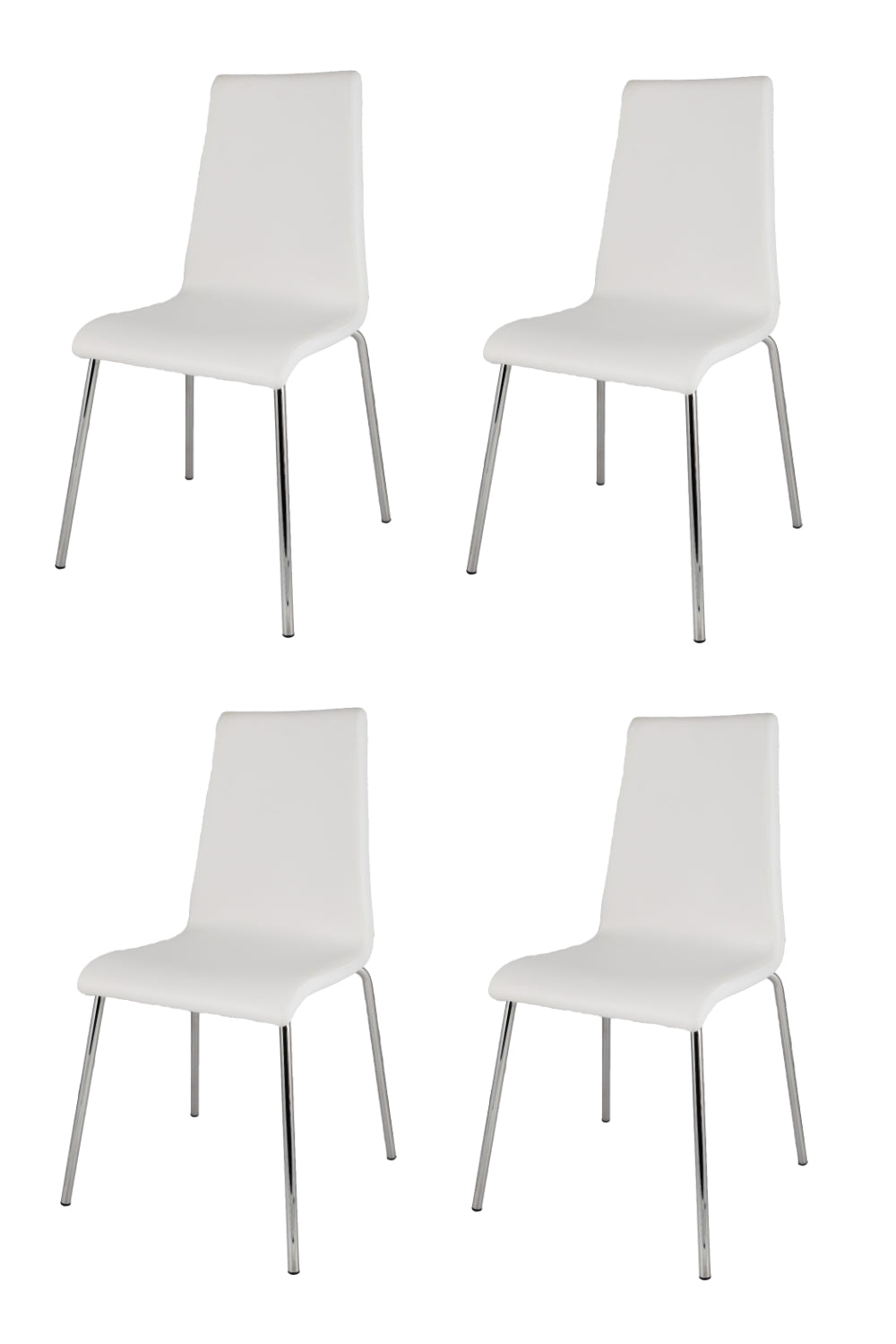 Bianco/Set 4 Sedie