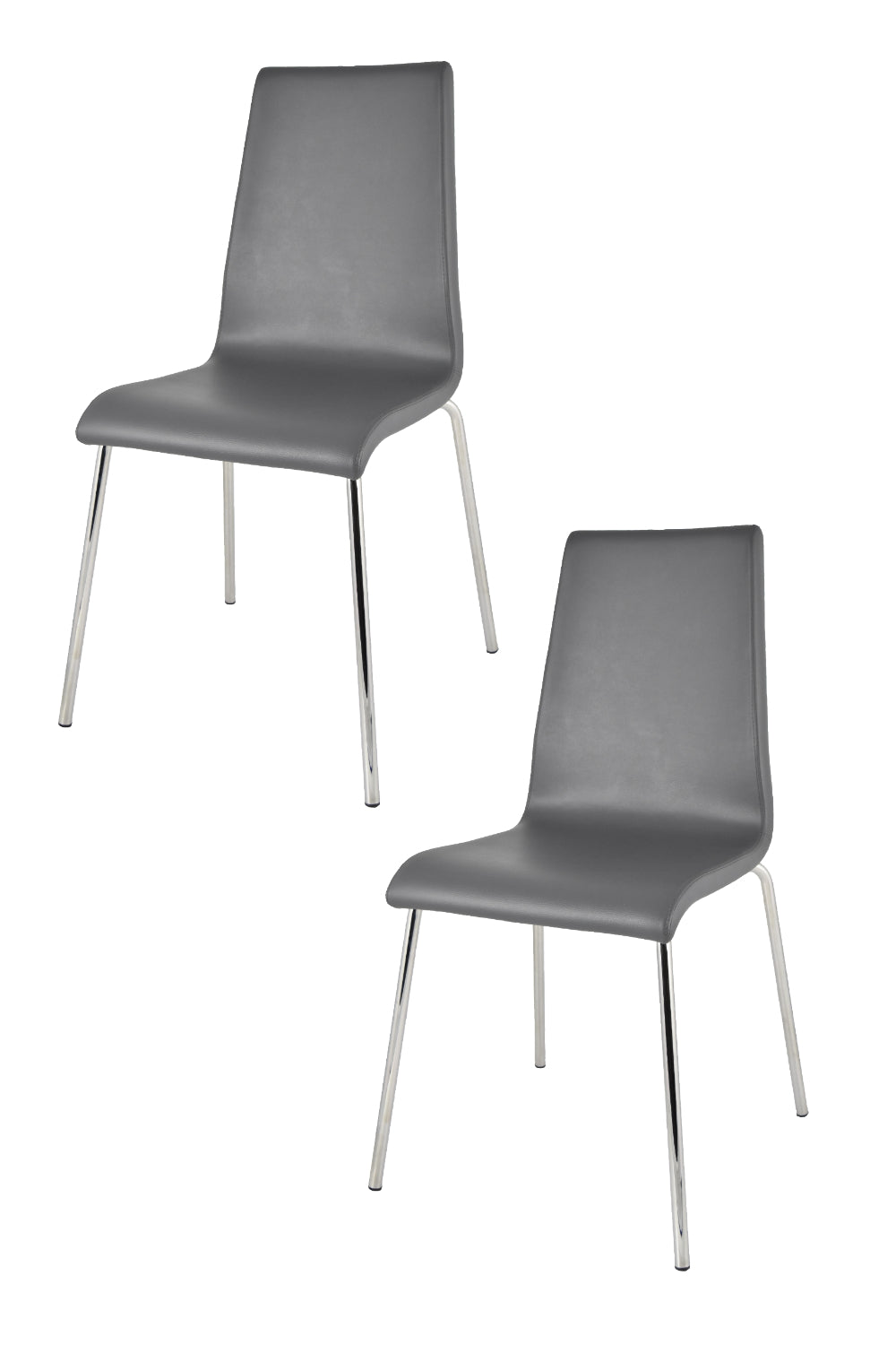 Grigio Scuro/Set 2 Sedie