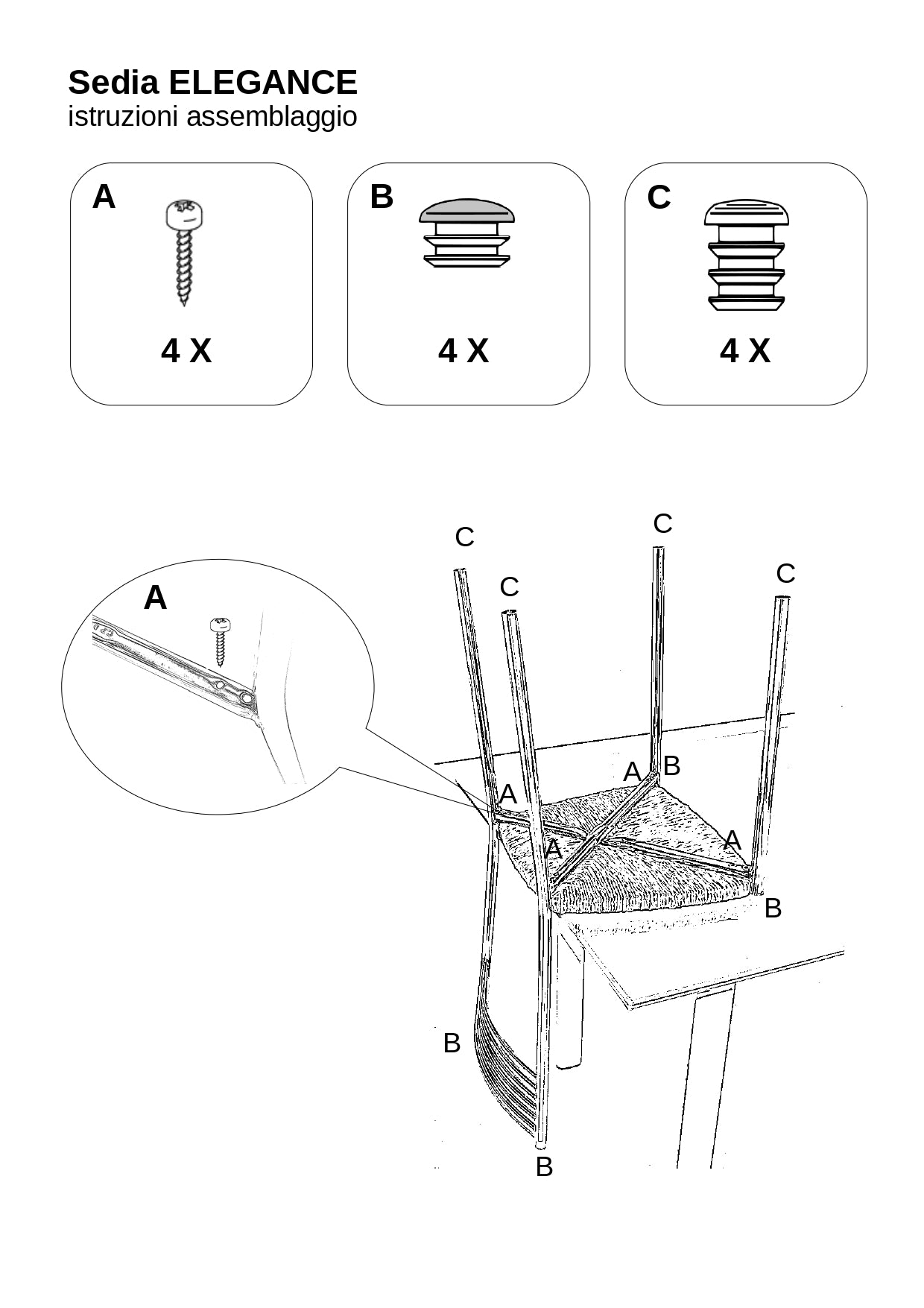 Krzesło model Elegance, struktura z chromowanej stali