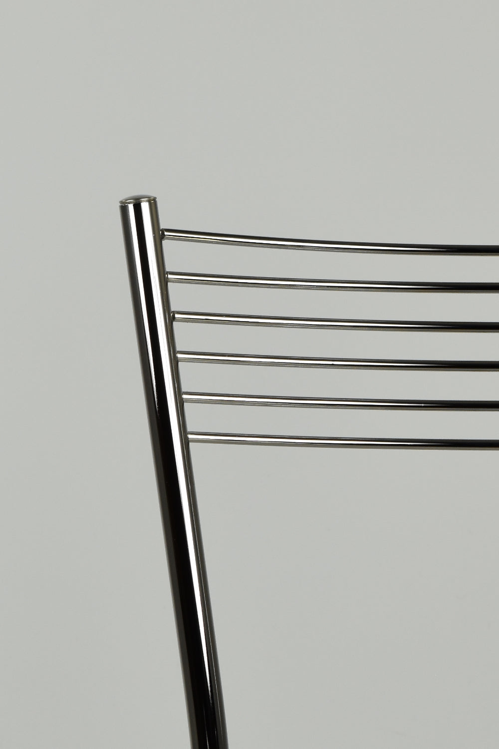 Elegance model stool with chromed steel frame