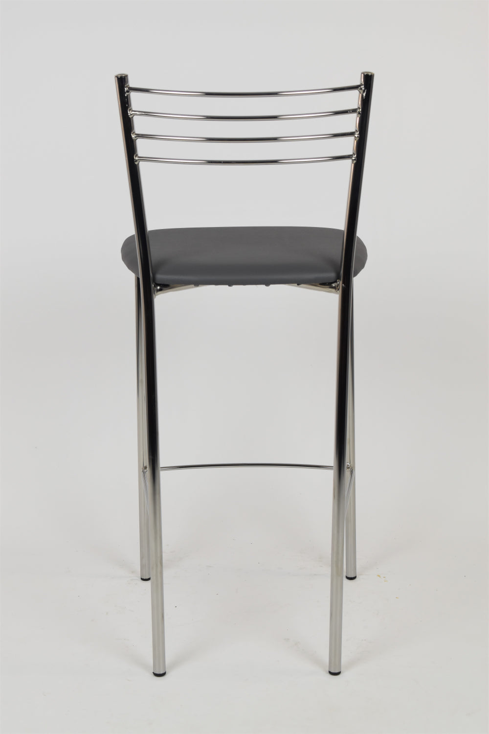 Finta Pelle Grigio Scuro/Set 2 sgabelli
