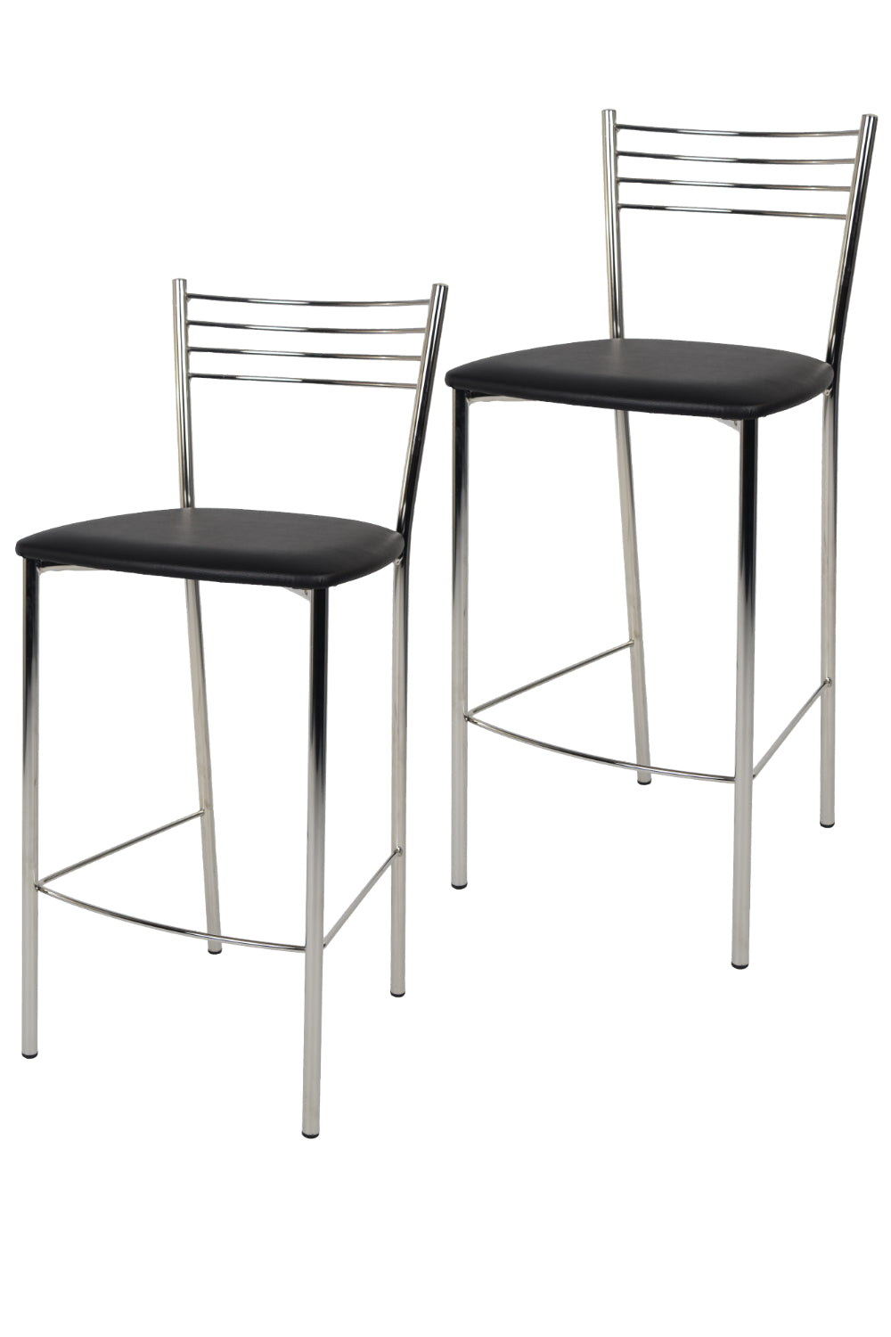 Finta Pelle Nera/Set 2 sgabelli