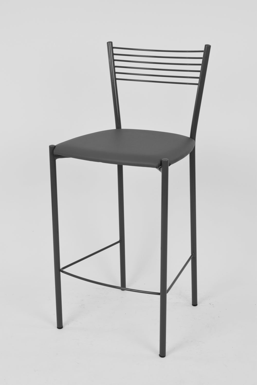 Finta Pelle Grigio Scuro/Set 1 sgabello