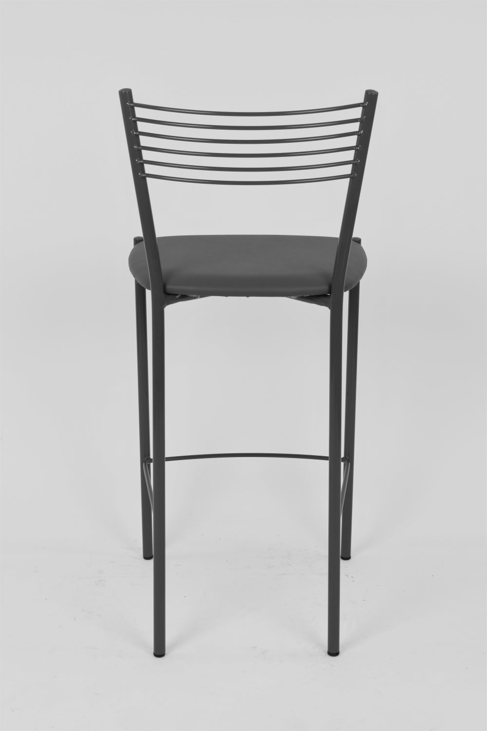 Finta Pelle Grigio Scuro/Set 2 sgabelli