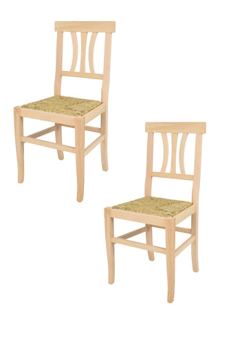 Paglia/Set 2 sedie
