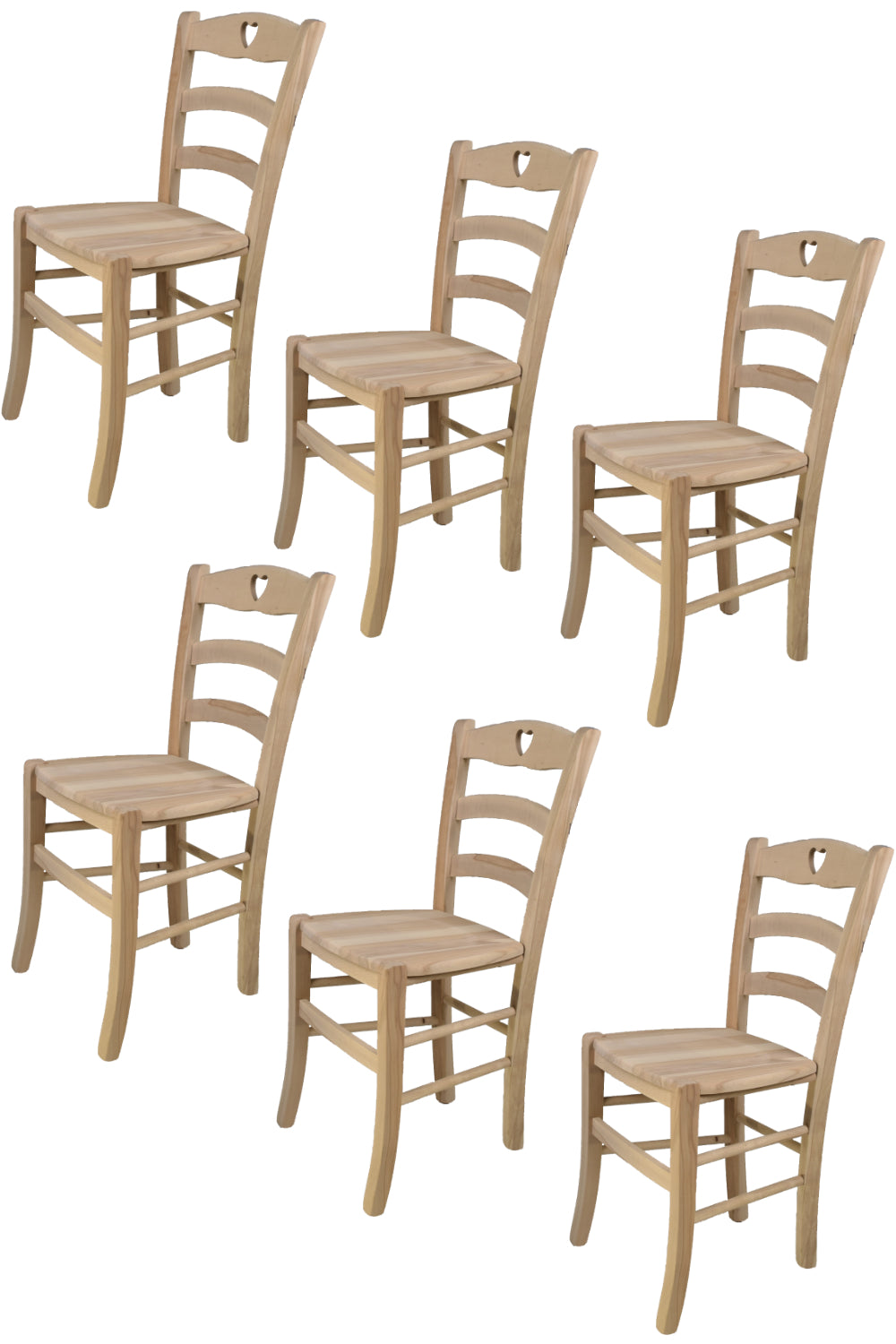 Legno/Set 6 sedie