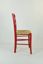 Carica l&#39;immagine nel visualizzatore di Gallery, Anilina rossa/Set 4 sedie
