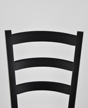 Carica l&#39;immagine nel visualizzatore di Gallery, Anilina Nera/Tessuto Nero/Set 6 sedie
