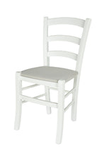 Carica l&#39;immagine nel visualizzatore di Gallery, Laccato Bianco/ Tessuto Bianco Ostrica/Set 1 sedia
