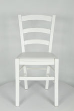 Carica l&#39;immagine nel visualizzatore di Gallery, Laccato Bianco/ Finta Pelle Bianca /Set 2 sedie
