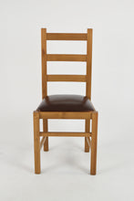 Carica l&#39;immagine nel visualizzatore di Gallery, Rovere/Finta Pelle Cuoio/Set 1 sedia
