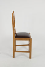 Carica l&#39;immagine nel visualizzatore di Gallery, Rovere/Finta Pelle Cuoio/Set 1 sedia
