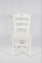 Lade das Bild in den Galerie-Viewer, Laccato bianco ghiaccio/Set 1 sedia
