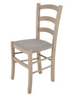 Carica l&#39;immagine nel visualizzatore di Gallery, sedia in legno di faggio modello Venice, robusta struttura in legno di faggio e seduta imbottita
