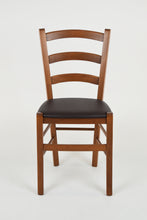 Lade das Bild in den Galerie-Viewer, Stuhl Venice mit robuster Struktur aus lackiertem Buchenholz und gepolsterte Sitzfläche
