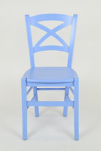 Load image into Gallery viewer, Chair Cross with beech wood structure and solid wooden seat
