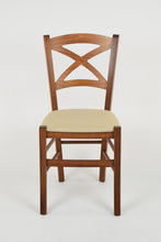 Carica l&#39;immagine nel visualizzatore di Gallery, Noce Chiaro-Tessuto Canapa/Set 6 sedie
