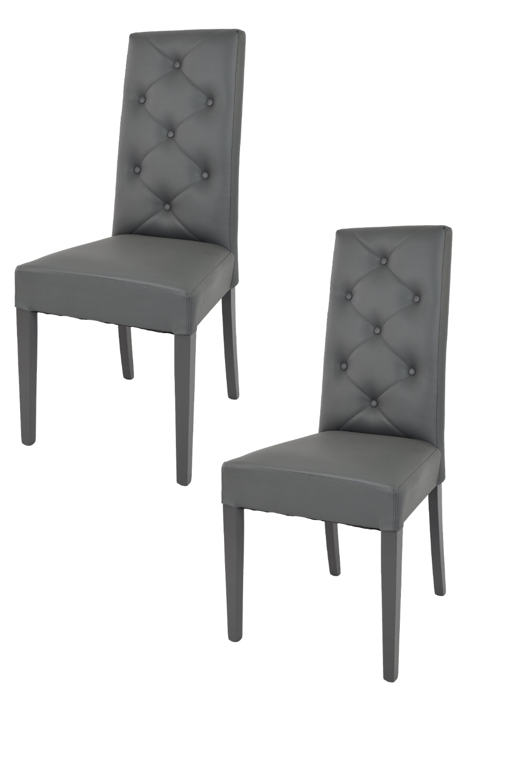 Grigio Scuro/Set 2 Sedie