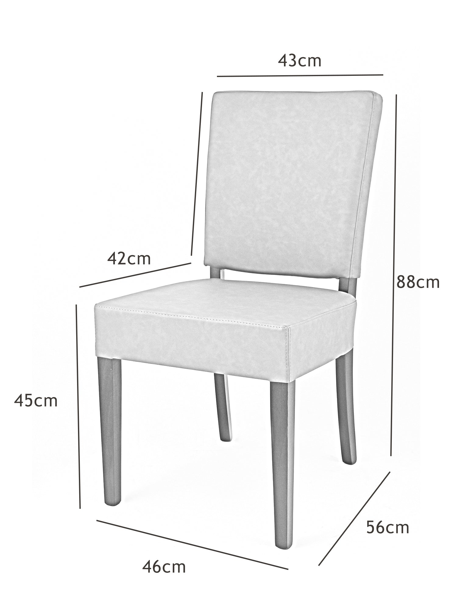 Antracite/Seduta Antracite/Set 4 Sedie