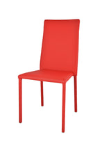 Afbeelding in Gallery-weergave laden, Set sedie impilabili Julia con robusta struttura in acciaio imbottita e rivestita in pelle artificiale
