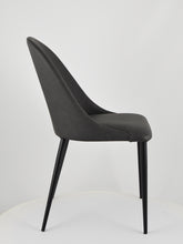 Load image into Gallery viewer, Tommychairs - Set of upholstered chairs for kitchen and dining room covered in artificial leather with matt black iron legs
