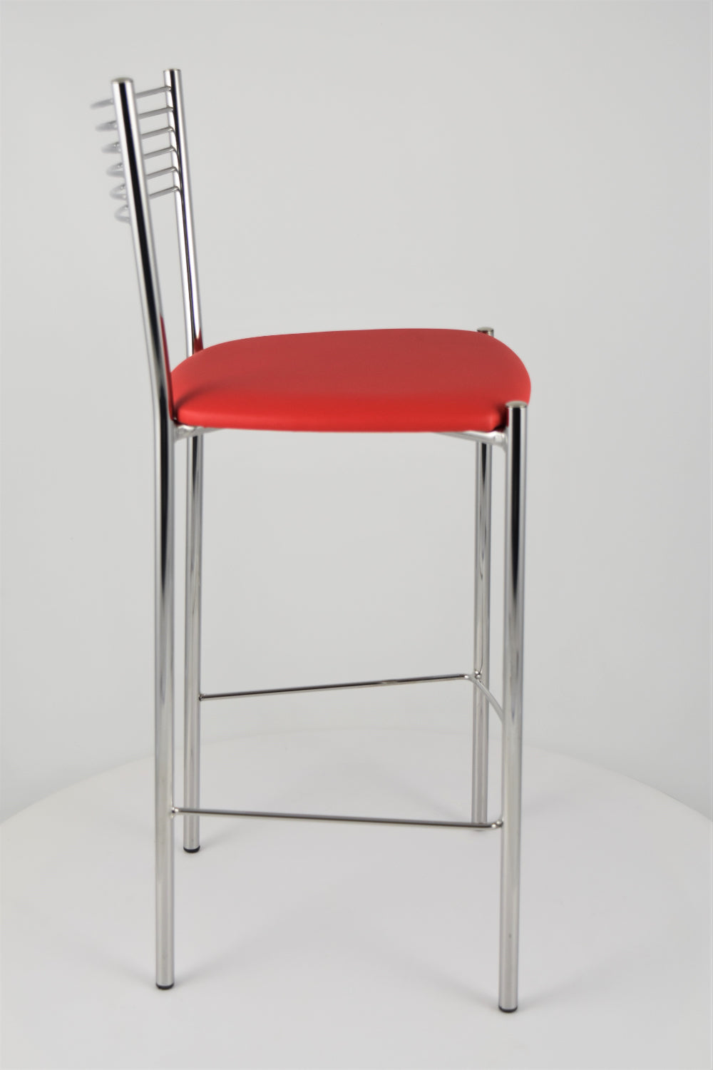 Finta Pelle Rosso/Set 4 sgabello