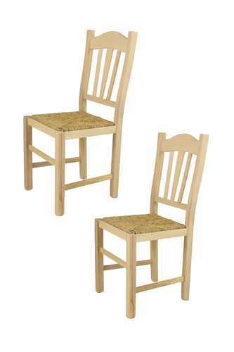 Paglia/Set 2 sedie